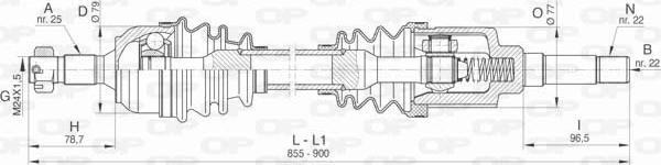 Open Parts DRS6459.00 - Albero motore/Semiasse www.autoricambit.com