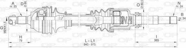 Open Parts DRS6457.00 - Albero motore/Semiasse www.autoricambit.com