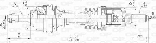 Open Parts DRS6469.00 - Albero motore/Semiasse www.autoricambit.com