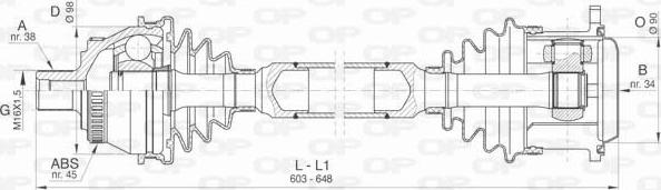 Open Parts DRS6404.00 - Albero motore/Semiasse www.autoricambit.com