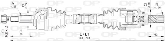 Open Parts DRS6400.00 - Albero motore/Semiasse www.autoricambit.com