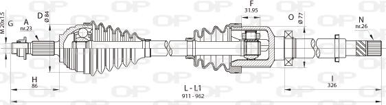 Open Parts DRS6401.00 - Albero motore/Semiasse www.autoricambit.com