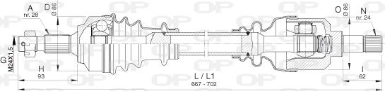 Open Parts DRS6402.00 - Albero motore/Semiasse www.autoricambit.com