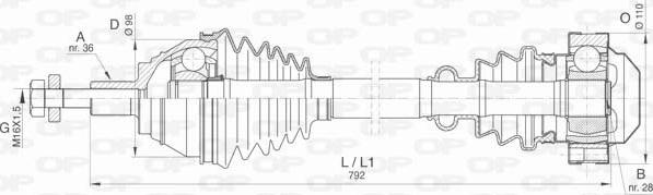 Open Parts DRS6407.00 - Albero motore/Semiasse www.autoricambit.com