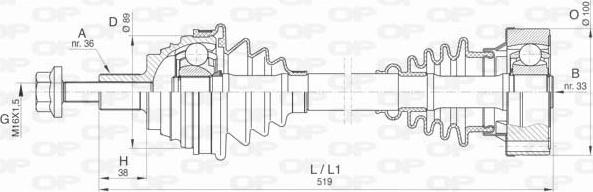 Open Parts DRS6418.00 - Albero motore/Semiasse www.autoricambit.com