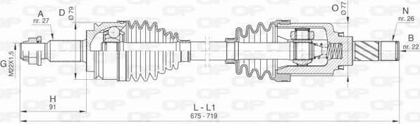 Open Parts DRS6417.00 - Albero motore/Semiasse www.autoricambit.com