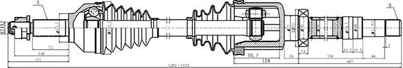 Open Parts DRS6489.00 - Albero motore/Semiasse www.autoricambit.com