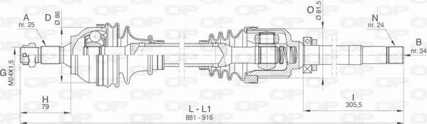 Open Parts DRS6439.00 - Albero motore/Semiasse www.autoricambit.com