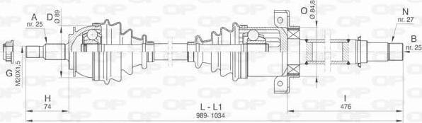 Open Parts DRS6431.00 - Albero motore/Semiasse www.autoricambit.com