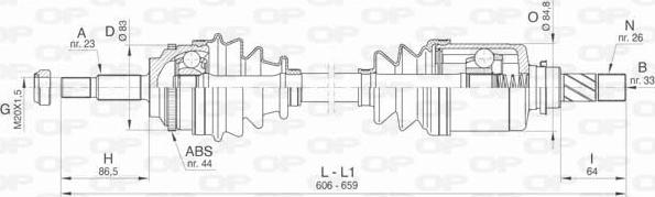 Open Parts DRS6437.00 - Albero motore/Semiasse www.autoricambit.com