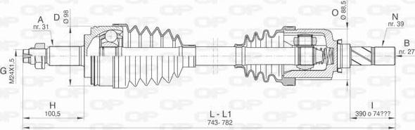 Open Parts DRS6429.00 - Albero motore/Semiasse www.autoricambit.com