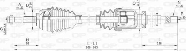 Open Parts DRS6476.00 - Albero motore/Semiasse www.autoricambit.com