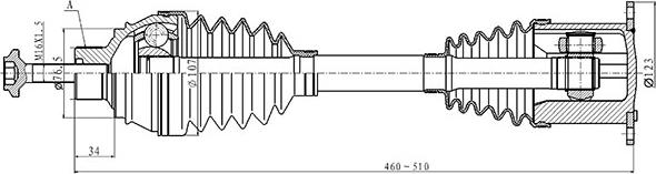 Open Parts DRS6504.00 - Albero motore/Semiasse www.autoricambit.com