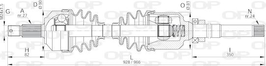 Open Parts DRS6047.00 - Albero motore/Semiasse www.autoricambit.com