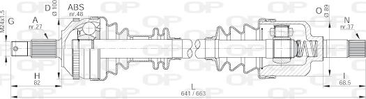 Open Parts DRS6052.00 - Albero motore/Semiasse www.autoricambit.com