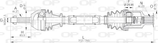 Open Parts DRS6065.00 - Albero motore/Semiasse www.autoricambit.com