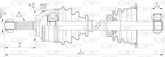 Open Parts DRS6066.00 - Albero motore/Semiasse www.autoricambit.com