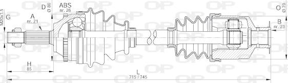 Open Parts DRS6067.00 - Albero motore/Semiasse www.autoricambit.com