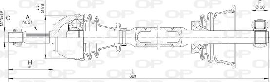 Open Parts DRS6016.00 - Albero motore/Semiasse www.autoricambit.com