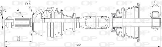 Open Parts DRS6010.00 - Albero motore/Semiasse www.autoricambit.com