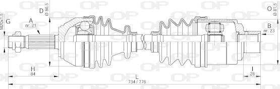 Open Parts DRS6017.00 - Albero motore/Semiasse www.autoricambit.com