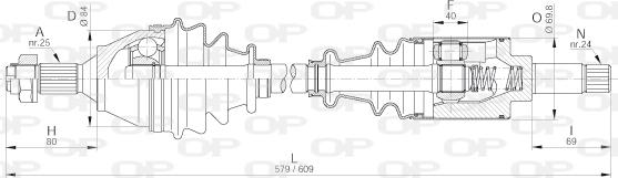 Open Parts DRS6196.00 - Albero motore/Semiasse www.autoricambit.com