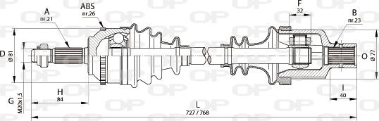 Open Parts DRS6140.00 - Albero motore/Semiasse www.autoricambit.com