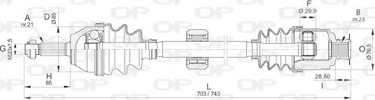 Open Parts DRS6147.00 - Albero motore/Semiasse www.autoricambit.com