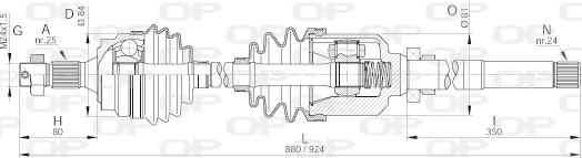 Open Parts DRS6159.00 - Albero motore/Semiasse www.autoricambit.com