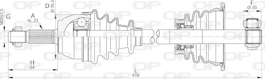 Open Parts DRS6151.00 - Albero motore/Semiasse www.autoricambit.com