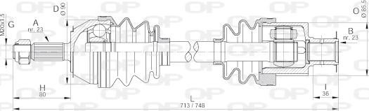 Open Parts DRS6152.00 - Albero motore/Semiasse www.autoricambit.com