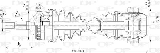 Open Parts DRS6157.00 - Albero motore/Semiasse www.autoricambit.com