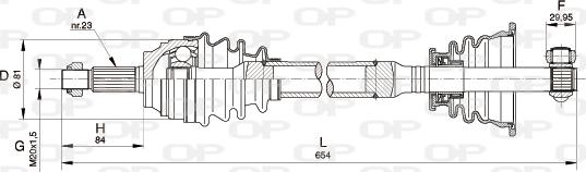 Open Parts DRS6112.00 - Albero motore/Semiasse www.autoricambit.com