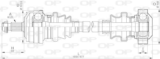 Open Parts DRS6185.00 - Albero motore/Semiasse www.autoricambit.com