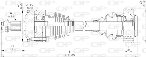 Open Parts DRS6188.00 - Albero motore/Semiasse www.autoricambit.com