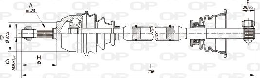 Open Parts DRS6131.00 - Albero motore/Semiasse www.autoricambit.com