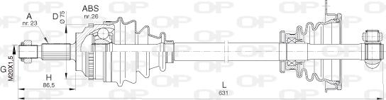 Open Parts DRS6399.00 - Albero motore/Semiasse www.autoricambit.com