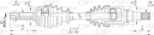 Open Parts DRS6393.00 - Albero motore/Semiasse www.autoricambit.com