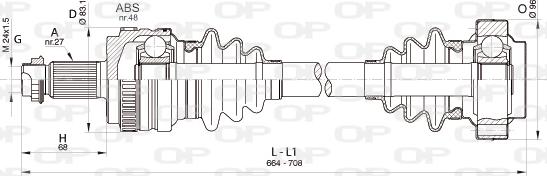 Open Parts DRS6346.00 - Albero motore/Semiasse www.autoricambit.com