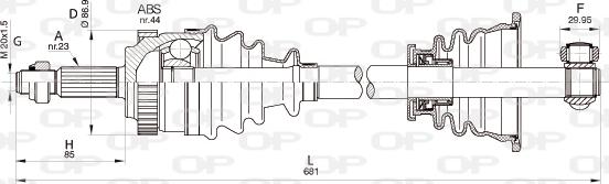 Open Parts DRS6350.00 - Albero motore/Semiasse www.autoricambit.com