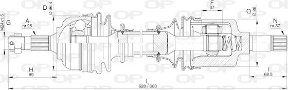 Open Parts DRS6315.00 - Albero motore/Semiasse www.autoricambit.com
