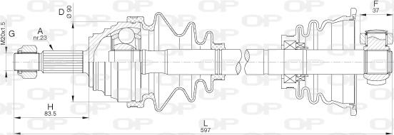 Open Parts DRS6310.00 - Albero motore/Semiasse www.autoricambit.com