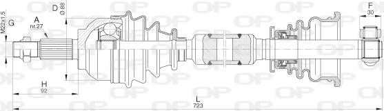 Open Parts DRS6317.00 - Albero motore/Semiasse www.autoricambit.com