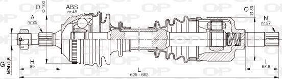 Open Parts DRS6335.00 - Albero motore/Semiasse www.autoricambit.com