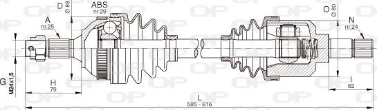 Open Parts DRS6330.00 - Albero motore/Semiasse www.autoricambit.com