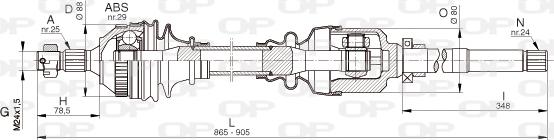 Open Parts DRS6331.00 - Albero motore/Semiasse www.autoricambit.com