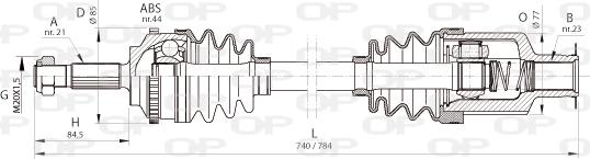 Open Parts DRS6371.00 - Albero motore/Semiasse www.autoricambit.com