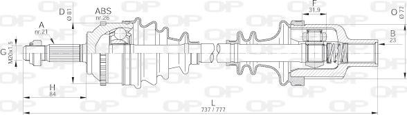 Open Parts DRS6299.00 - Albero motore/Semiasse www.autoricambit.com