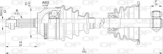 Open Parts DRS6295.00 - Albero motore/Semiasse www.autoricambit.com