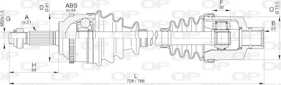 Open Parts DRS6296.00 - Albero motore/Semiasse www.autoricambit.com